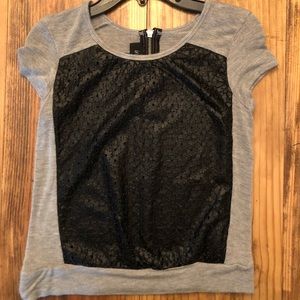 Insta Girl, L (14), Grey and Black Top